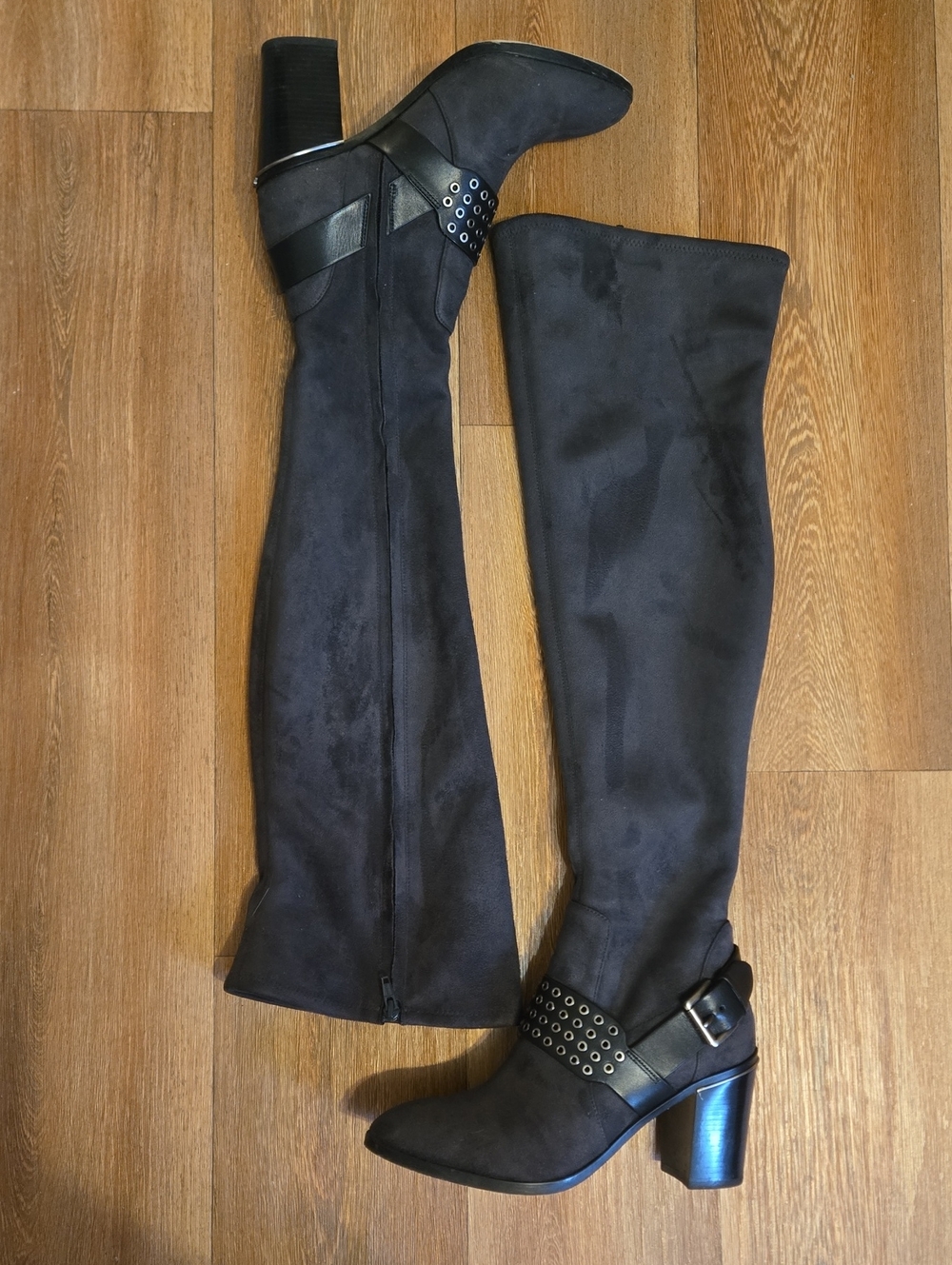 Michael Kors Over-The-Knee Gray Suede Boots